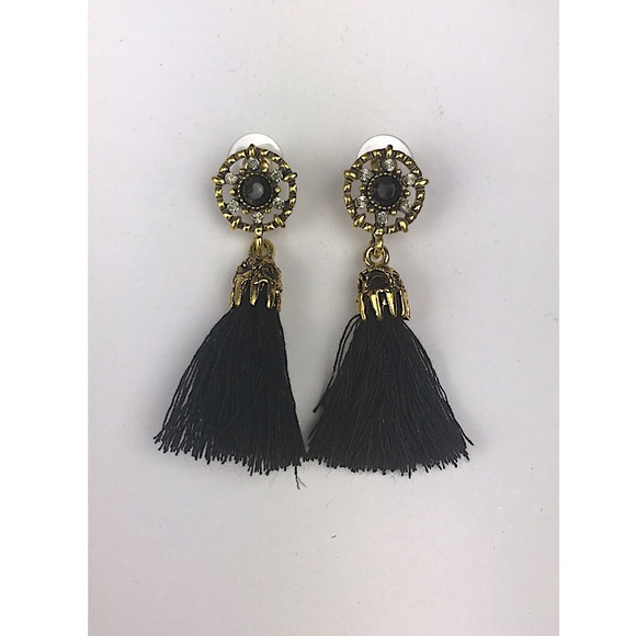 Jewelry - Black tassel earrings Jewelry - Black tassel earrings